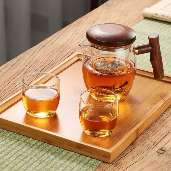 Чайник стеклянный заварочный с ситом Magistro &laquo;Лофт&raquo; 400 мл, 15&times;9&times;11,5 см