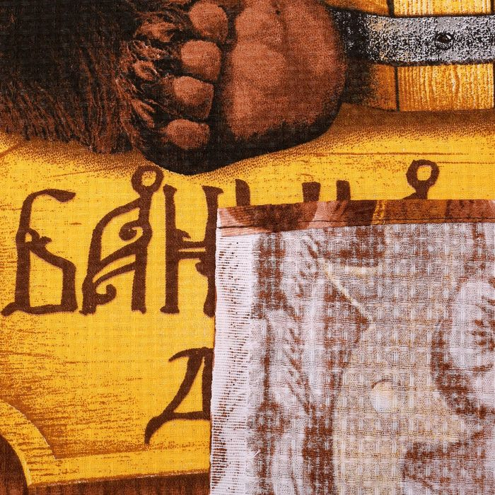 Полотенце Полотенце "Банька парит" 60х146 см, 100% хлопок 160гр/м2