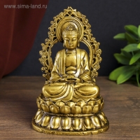 Нэцке полистоун под бронзу "Медитация будды" 14,5х9,5х8,3 см Нэцке полистоун под бронзу "Медитация будды" 14,5х9,5х8,3 см