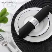 Кольцо для салфетки «Цветы», 5×3 см, цвет серебряный Кольцо для салфетки «Цветы», 5×3 см, цвет серебряный