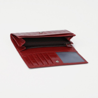 Кошелёк женский на кнопке, цвет красный Кошелёк женский на кнопке, цвет красный