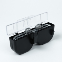 Лупа налобная (очки), 3 линзы в комплекте, подсветка