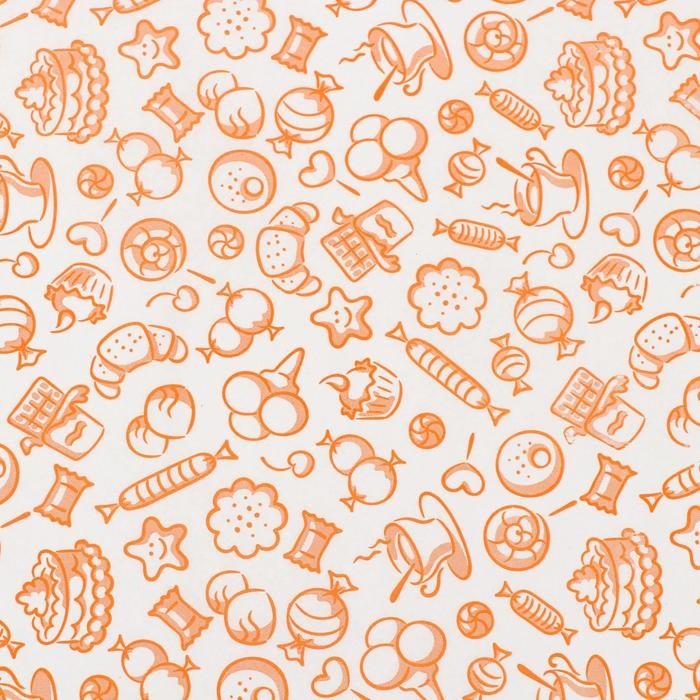 Бумага силиконизированная &laquo;Сладости&raquo;, для выпечки, 0,38 х 5 м