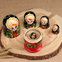 Матрёшка &laquo;Земляничка&raquo;, красное платье, 5 кукольная, 15 см