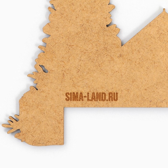 Декор на раму двери новогодний &laquo;Домики&raquo;,  на Новый год, 25,5 х 11,8 см