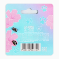 Серьги гвоздики &laquo;Самой милой&raquo; 6 х 6,5 см