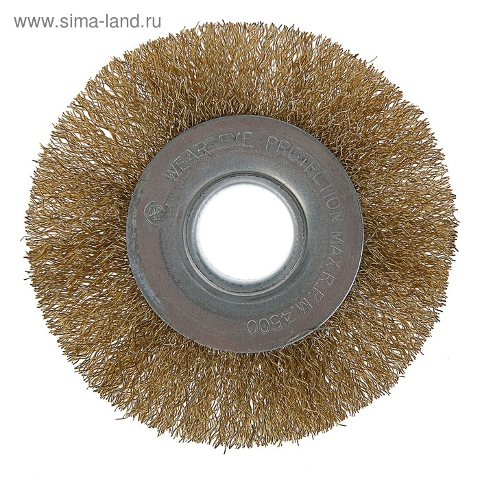 Щетка металлическая для УШМ ЛОМ, плоская, посадка 22 мм, 100 мм