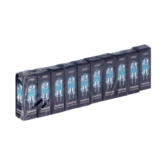 Лампа галогенная Luazon Lighting, G4, 35 Вт, 12 В, набор 10 шт. Лампа галогенная Luazon Lighting, G4, 35 Вт, 12 В, набор 10 шт.