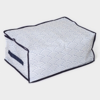 Кофр для хранения вещей Доляна &laquo;Волна&raquo;, 43&times;30&times;20 см, цвет синий