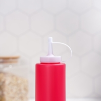 Ёмкость для соуса Доляна, 300 мл, 6&times;19 см, цвет красный