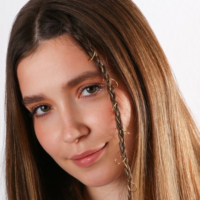 Заколки пирсинг для волос &laquo;Будь собой&raquo;, 6 шт.