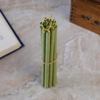 Свеча магическая медовая с крапивой и малиной для снятия порчи &laquo;Веда-(Night)&raquo;, 12 штук