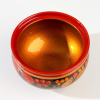 Сахарница &laquo;Ягодка&raquo;, малая, 9&times;9 см, хохлома