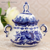 Сахарница &laquo;Анимон&raquo;, 7&times;7&times;14 см, гжель