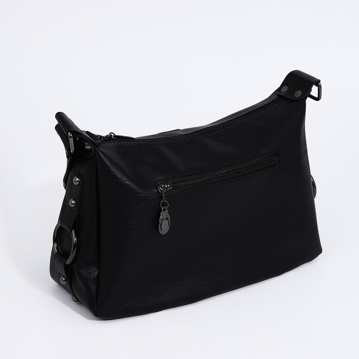 Сумка-мешок на молнии цвет чёрный Сумка-мешок на молнии цвет чёрный