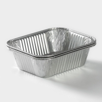 Набор форм из фольги для выпечки и запекания Доляна, 250 мл, 12,5&times;9,8&times;3,3 см, 3 шт