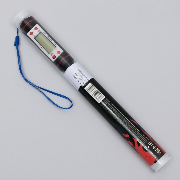 Термометр (термощуп) электронный на батарейках &laquo;Bon appetit&raquo;, чёрный.