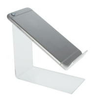 Подставка под телефон наклонная 5,5&times;13&times;11,5 см оргстекло 2 мм, В ЗАЩИТНОЙ ПЛЁНКЕ