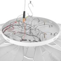 Люстра с ПДУ "Валенсия" 12xLED 288Вт 3000-6000К диммер, белый 90х90х12 см BayerLux