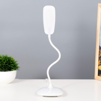 Лампа настольная "Воркер" LED 3Вт белый 10х15х37 см RISALUX Лампа настольная "Воркер" LED 3Вт белый 10х15х37 см RISALUX