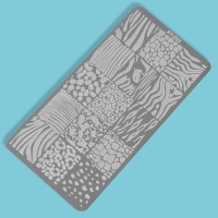 Диск для стемпинга металлический, &laquo;Animals&raquo;, 12 &times; 6 см