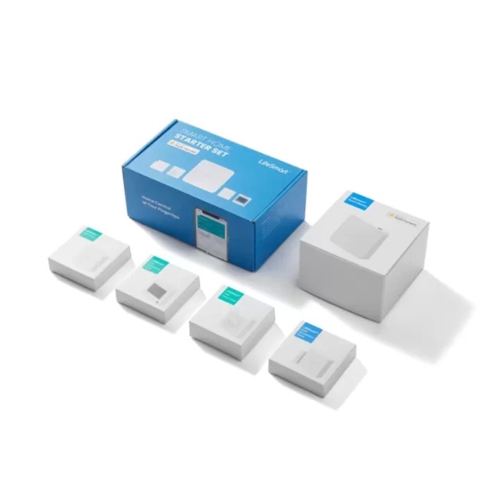 Комплект умного дома Lifesmart Starter KIT LS215, 5 устройств, до 400м, 100-240 В, CR2450 Комплект умного дома Lifesmart Starter KIT LS215, 5 устройств, до 400м, 100-240 В, CR2450