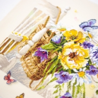 Набор для вышивания "Лето в корзинке" 38 х 28