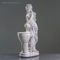 Фигура с кашпо "Офелия с кувшином" состаренный, 1,4л / 40х82х25см