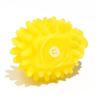 Игрушка пищащая "Ёжик" мини для собак, 5 см, жёлтая Игрушка пищащая "Ёжик" мини для собак, 5 см, жёлтая