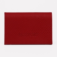 Обложка для паспорта, цвет красный Обложка для паспорта, цвет красный