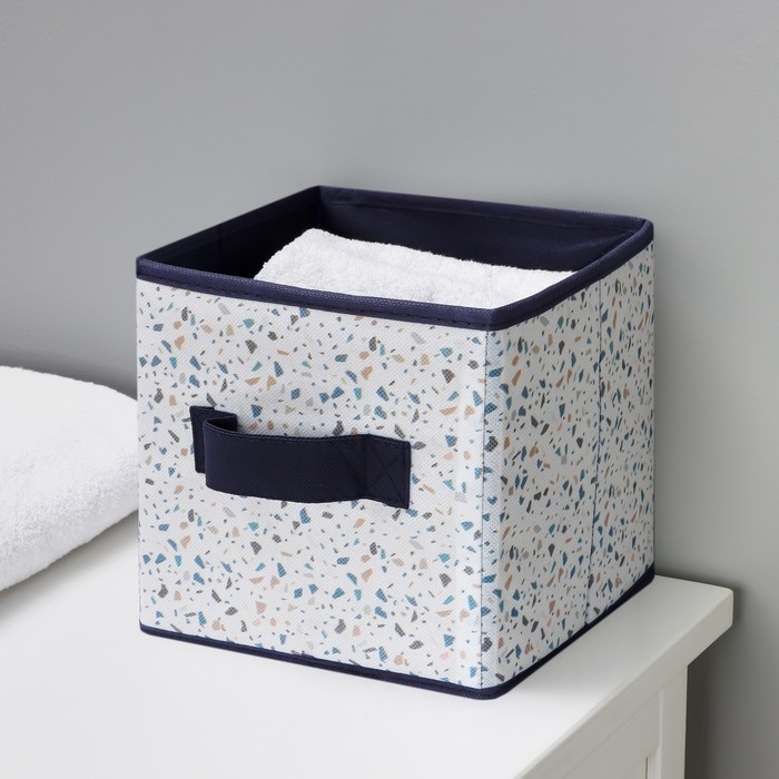 Короб для хранения Доляна &laquo;Мармелад&raquo;, 19&times;19&times;19 см, цвет белый