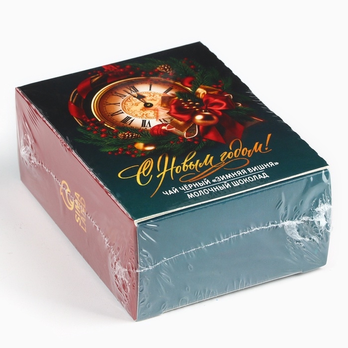 Подарочный набор новогодний &laquo;Счастья и достатка&raquo;, чай, шоколад