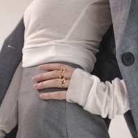 Кольцо металл «Тренд» перекрученное, цвет золото, размер 16 Кольцо металл «Тренд» перекрученное, цвет золото, размер 16