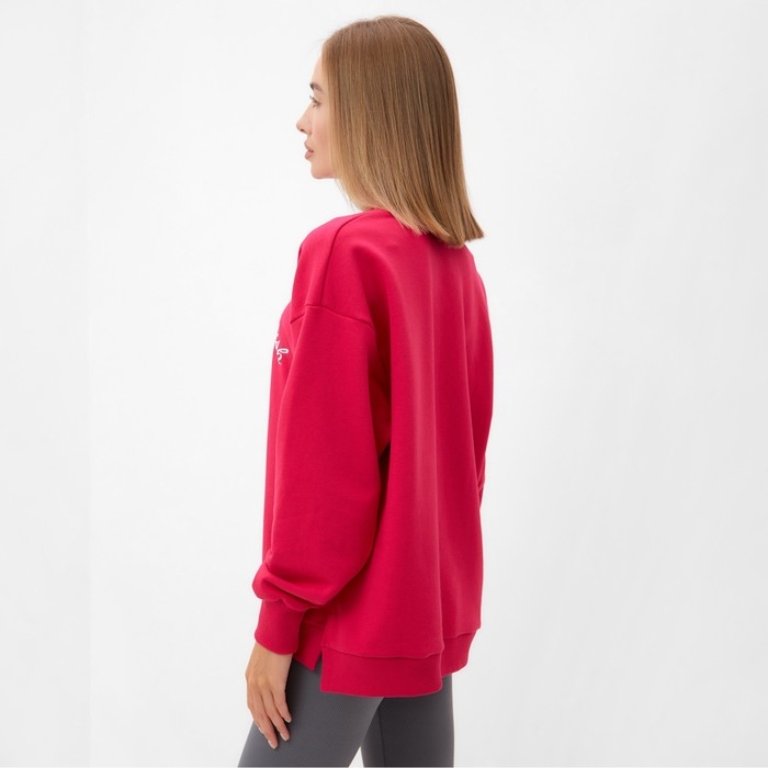 Джемпер женский MINAKU:MINAKU: SPORTY & STYLISH цвет фуксия, р-р 50