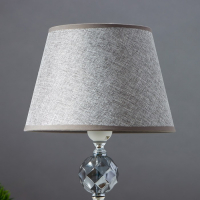 Лампа настольная 16715/1BR E27 40Вт хром/коричневый 22,5х22,5х36 см RISALUX