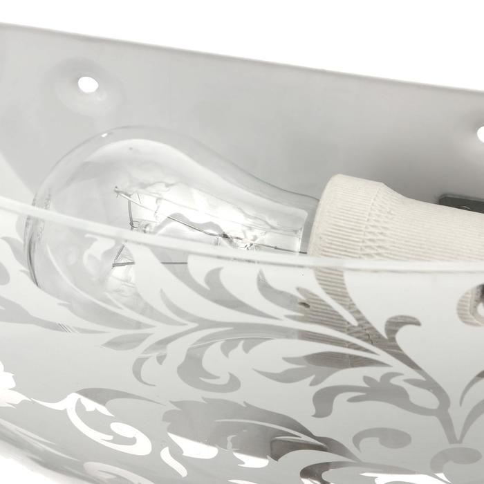 Светильник "Жар-Птица" моллир., 1х60Вт Е27, хром, d=30 см,  h=5,5 см