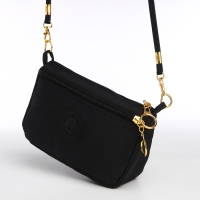 Сумка женская кросс-боди на молнии, цвет чёрный Сумка женская кросс-боди на молнии, цвет чёрный