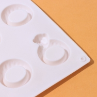 Форма для кондитерских украшений Доляна &laquo;Колечки&raquo;, силикон, 27,9&times;16,1&times;1 см, цвет МИКС