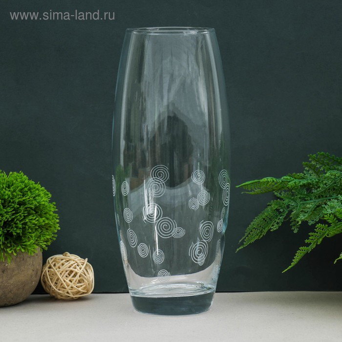 Ваза гравированная Ваза гравированная "Сфера" d-7.5см 11х26 см