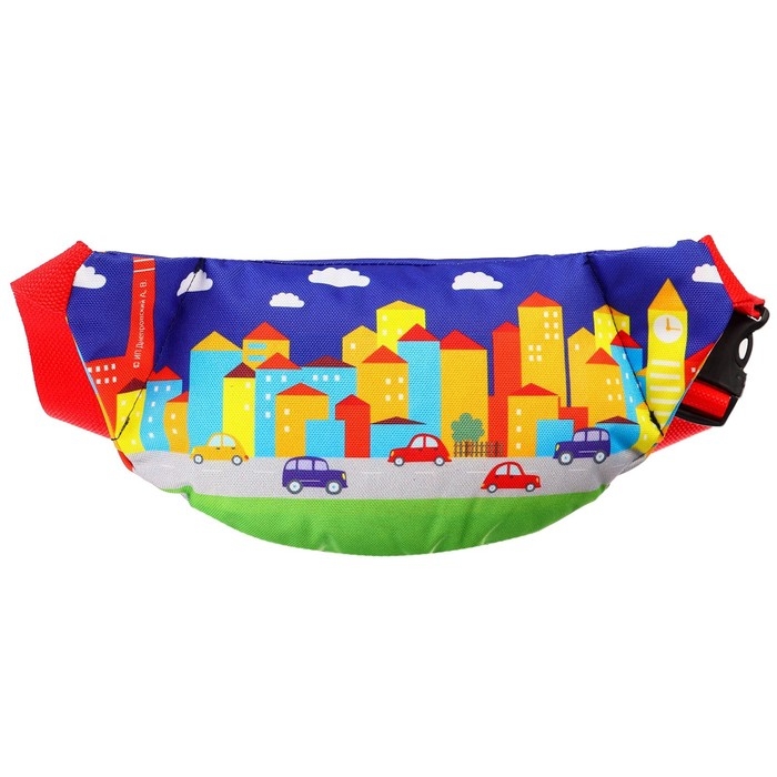 Сумка поясная детская, 25х6х13 см, Синий трактор Сумка поясная детская, 25х6х13 см, Синий трактор