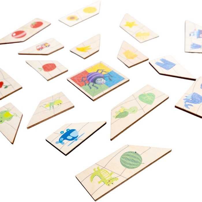 Пазлы из дерева &laquo;Паучок. Цвета&raquo;