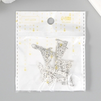 Металлический элемент, декоративная подвеска &laquo;Нефтяник&raquo; набор 10 шт 2,7х1,5 см