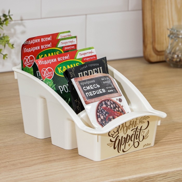 Бокс для специй &laquo;Порядок&raquo;, 22&times;15&times;12 см, цвет МИКС