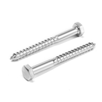 Шуруп-болт ТУНДРА, сантехнический, оцинкованный, DIN 571, М10х100 мм, 4,8 - 5 кг Шуруп-болт ТУНДРА, сантехнический, оцинкованный, DIN 571, М10х100 мм, 4,8 - 5 кг