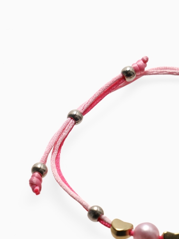 Браслет детский Браслет детский "Выбражулька" на затяжке, единорог с бусинами, цветной