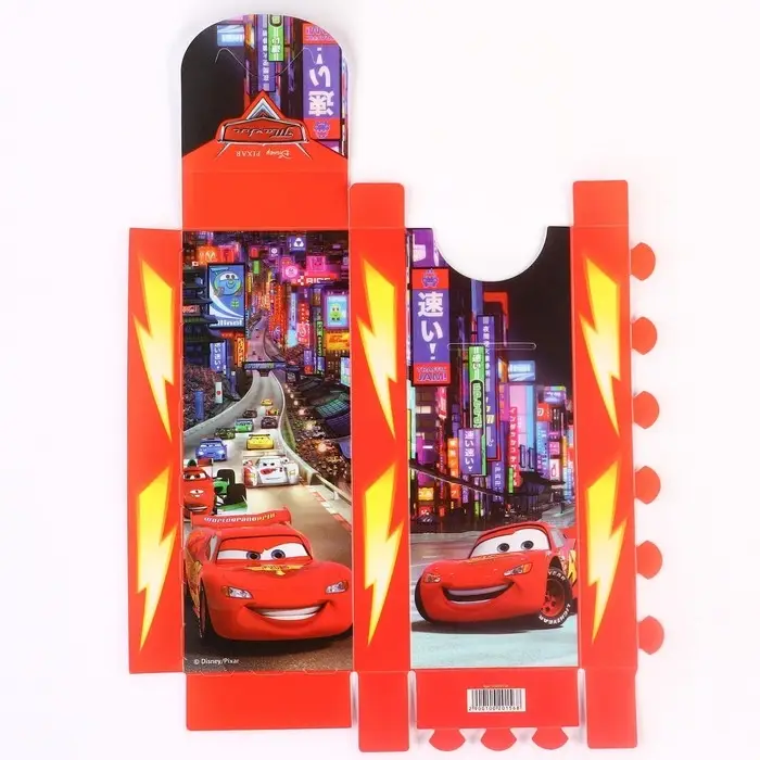 Пенал-футляр пластиковый, 75&times;195&times;25 мм, сборный, &laquo;Тачки&raquo;