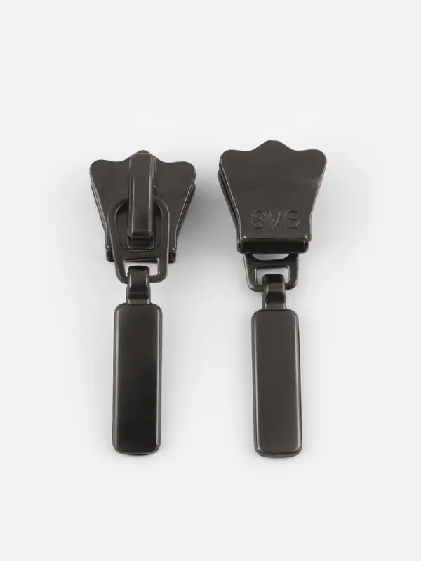 Бегунок для молнии &laquo;Трактор&raquo;, №8, цвет чёрный никель