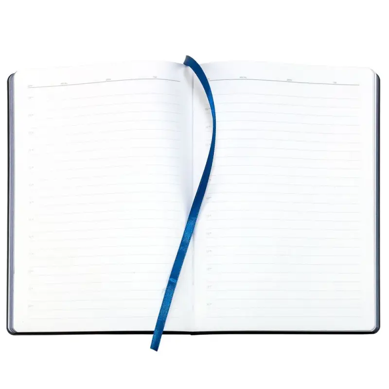 Ежедневник Bookmark, недатированный, черный с синим