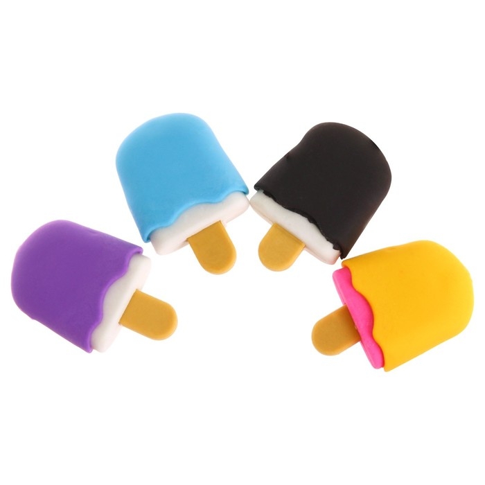 Набор фигурных ластиков «Вкусняшки», 4 штуки, МИКС Набор фигурных ластиков «Вкусняшки», 4 штуки, МИКС