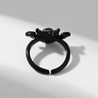 Кольцо &laquo;Монстрик&raquo; с крылышками, цвет чёрный, безразмерное